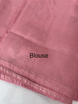 Kota checks saree with embroidery - MS7679 PeachPink