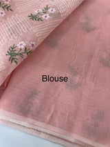 Netkota embriodery saree MS1496 PastelPink