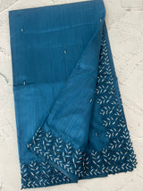 Semi tussar saree with cutwork MSHK566