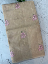 Netkota embriodery saree MS1495 Chiku