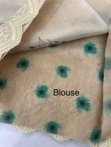 Premium Soft kota silk saree with digital prints and embroidery MKS703