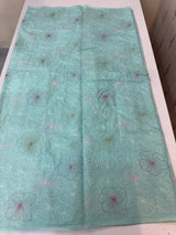 Mul chanderi saree with embroidery - MS1427 LightBlue