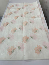 Soft Netkota embriodery saree MS1496 - White 2