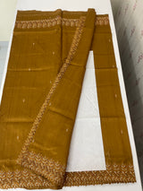 Semi tussar saree with cutwork MSHK566