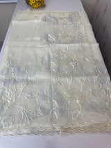 Tissue Organza Applique work saree MS15203