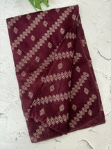 Silky kota saree with embriodery MS14808 - Wine