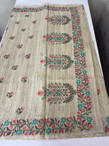 Premium Soft kota silk saree with cross stitch embroidery MSS711 (2)