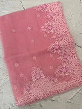 Cutwork Glass organza saree with Blouse MOS453