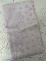 Khadi Linen saree with net applique borders MSH247 PaleLavender