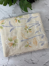 Soft mul chanderi saree with prints and embroidery MSH190(2)- Ivory