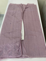 Blended matka Tussar silk saree with cutwork MS485