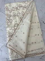 Silky kota applique work saree MSK15039
