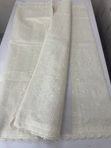 Chanderi cotton saree with embroidery - MSH4545 White