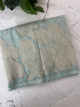Premium Silk organza saree with applique work MSSA671 PastelBlue