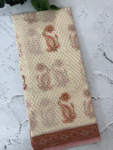 Glass Kota saree with Ajrakh prints MMK121