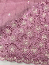 Cutwork Semi tussar saree MTSS674