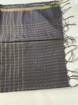 Bhagalpuri Semi tussar saree MS896 - DustyPlum