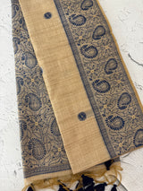 Matka Blended Tussar silk saree with kanta inspired thread work- MS4800(1)