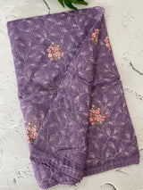 Soft kota checks saree with embroidery - MS7676