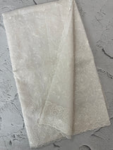 Premium Kota Moonga checks saree with embriodery MSH277 - White(2)