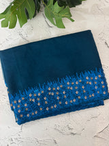 Organza saree with embroidery borders - MSH907