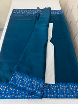 Organza saree with embroidery borders - MSH907
