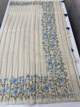 Mul chanderi saree with embriodery & zari lines MSH275