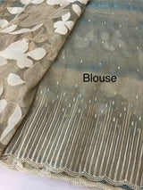 Premium Organza saree with thread work- MC318