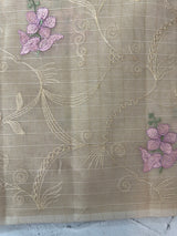 Netkota embriodery saree MS1495 Chiku