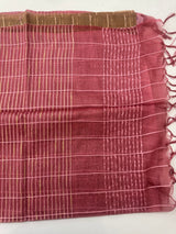 Semi Organza saree with checks - MSD634 (8)