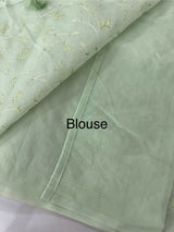 Netkota embriodery saree MSH263 PastelGreen