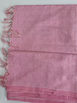 Semi tussar saree with thread work MTS1001 - Cream to Pink