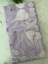 Kota Chanderi saree with applique work borders- MSH224 Lavender