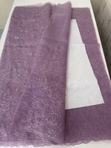 Glass Organza saree with thread work - MCW889