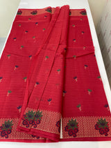Netkota embriodery saree MS1456 DarkRed