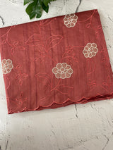 Blended tussar saree with applique borders MTSS459