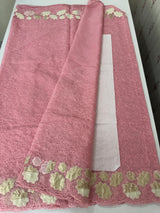 Soft Organza saree with thread work and tissue applique borders - MCW605