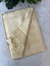 Soft blended tussar saree MKT121 (7) - Cream