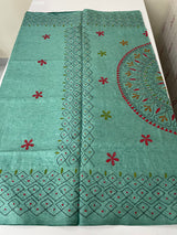 Kanta Handstitched Blended tussar silk saree MS15831