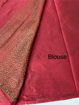 Semi silk saree with blouse MBS7854