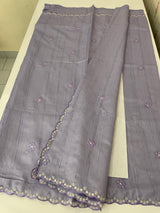 Cutwork Semi tussar saree MTSS674