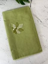 Kota checks saree with embroidery - MS7679 DustyGreen