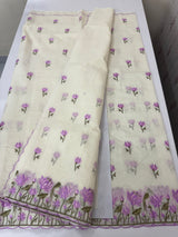 Mul chanderi embriodery saree with scalloped borders MSH176 (1)