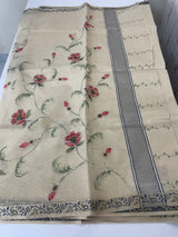 Kota Tissue silk saree with kanta work and french knots MKS3788