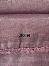Glass tissue organza saree with embroidery MSF121 DustyMauve (1)