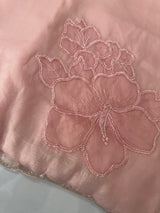 Soft crush Organza saree with beads work MBS679 PeachPink