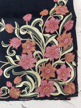 Cutwork Blended Matka Tussar silk saree MS6795- MidnightBlue