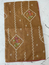Silky kota saree with embriodery MS2450