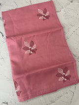 Kota checks saree with embroidery - MS7679 PeachPink
