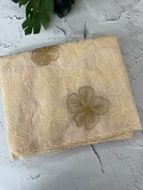 Semi organza saree with thread work - MSH910 PalePeach
